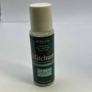 Mitchum Anti-Perspirant & Deodorant, Clear Roll-On 1.5 Oz Glass Bottle UnScented